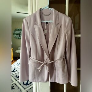 NWT 14 White House Belted Soft Belted Blazer  Pink